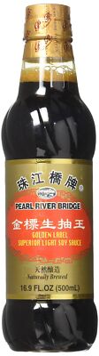 Pearl River Bridge Golden Label Light Soy Sauce 16.9 Fl Oz 500 ml