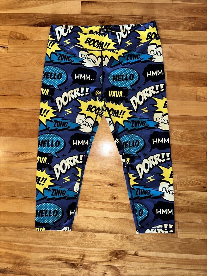 CONSTANTLY VARIED GEAR 漫画书紧身裤女式 XXL 2XL 大码蹲防 — 第 2/4 张图片