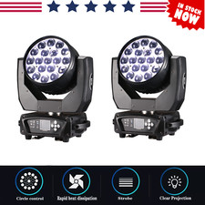 Led Wash Zoom 19x15w 4in1 RGBW Moving Head Light DMX DJ Stage Church Show Lights