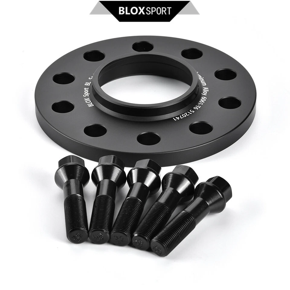 2 x 12 mm + 2 x 15 mm 5x120 CB74.1 para BMW 540i 520d 520i 530i espaciadores de rueda de turismo Foto 2 de 4