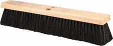PRO SOURCE 18" Push Broom Head: Poly Bristles, Wood Block, Handle Not Incl