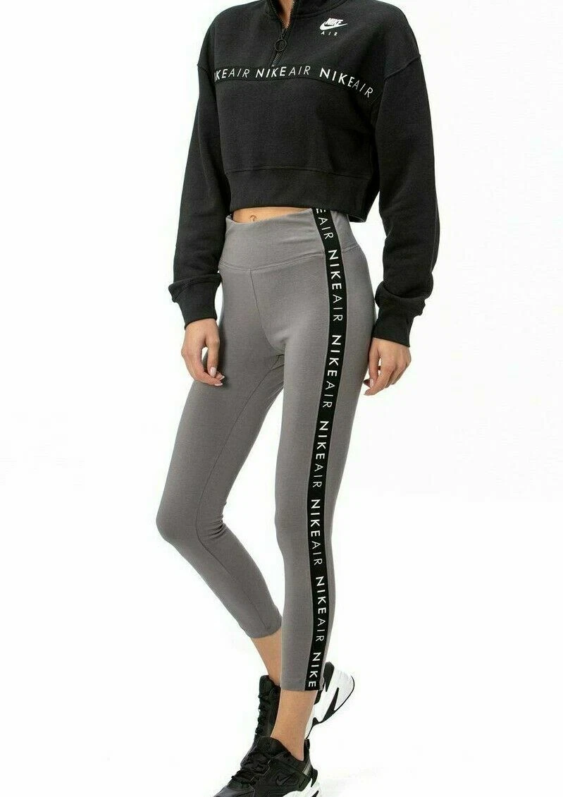 Nike Women s Sportswear Air Logo Taped 7 8 HR Leggings Size XS