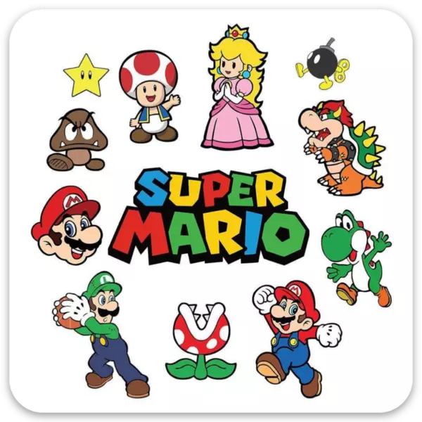 Super Mario Sticker - Super Mario Brothers Bros - Nintendo