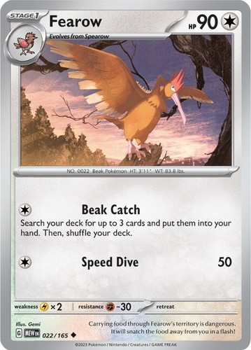 ポケモンカード Fearow WCS 2007 Pokemon Card Fearow World Championships 2007 18/100 NM-LP