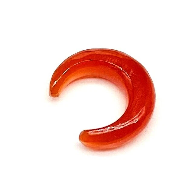 Pincher de septo de pedra preciosa ônix vermelho natural feito à mão tamanho 12g a 5/8"" e personalizado - Imagem 2 de 4