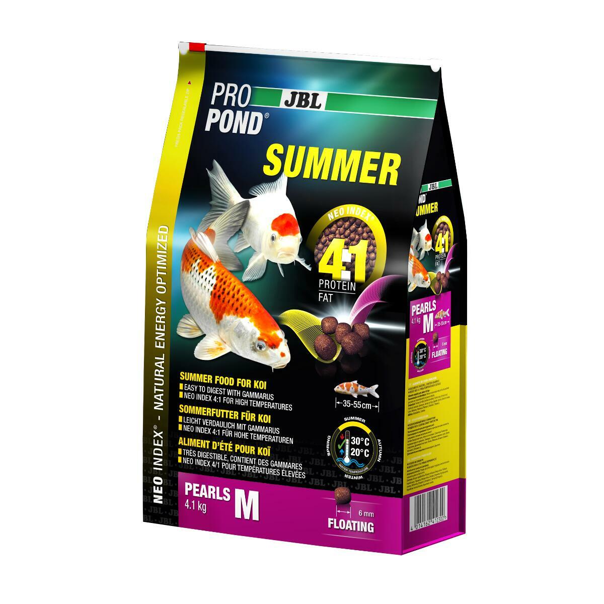 JBL ProPond Summer M, Sommerfutter für mittlere Koi 4,1 kg Futter