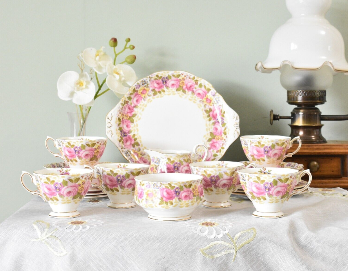 Royal Albert Serena Reg No 839329 Tea set 21 Pieces, Bone China | eBay