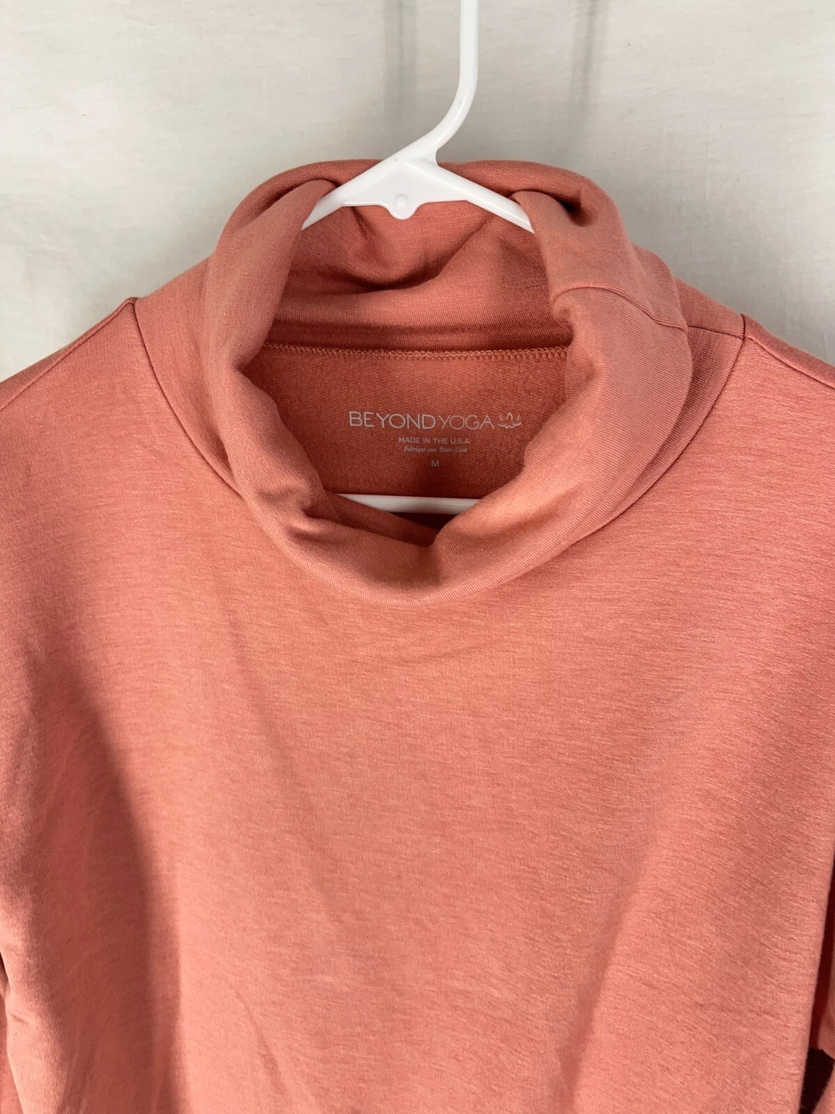 beyond-yoga all time cropped turtleneck modal sweatshirt