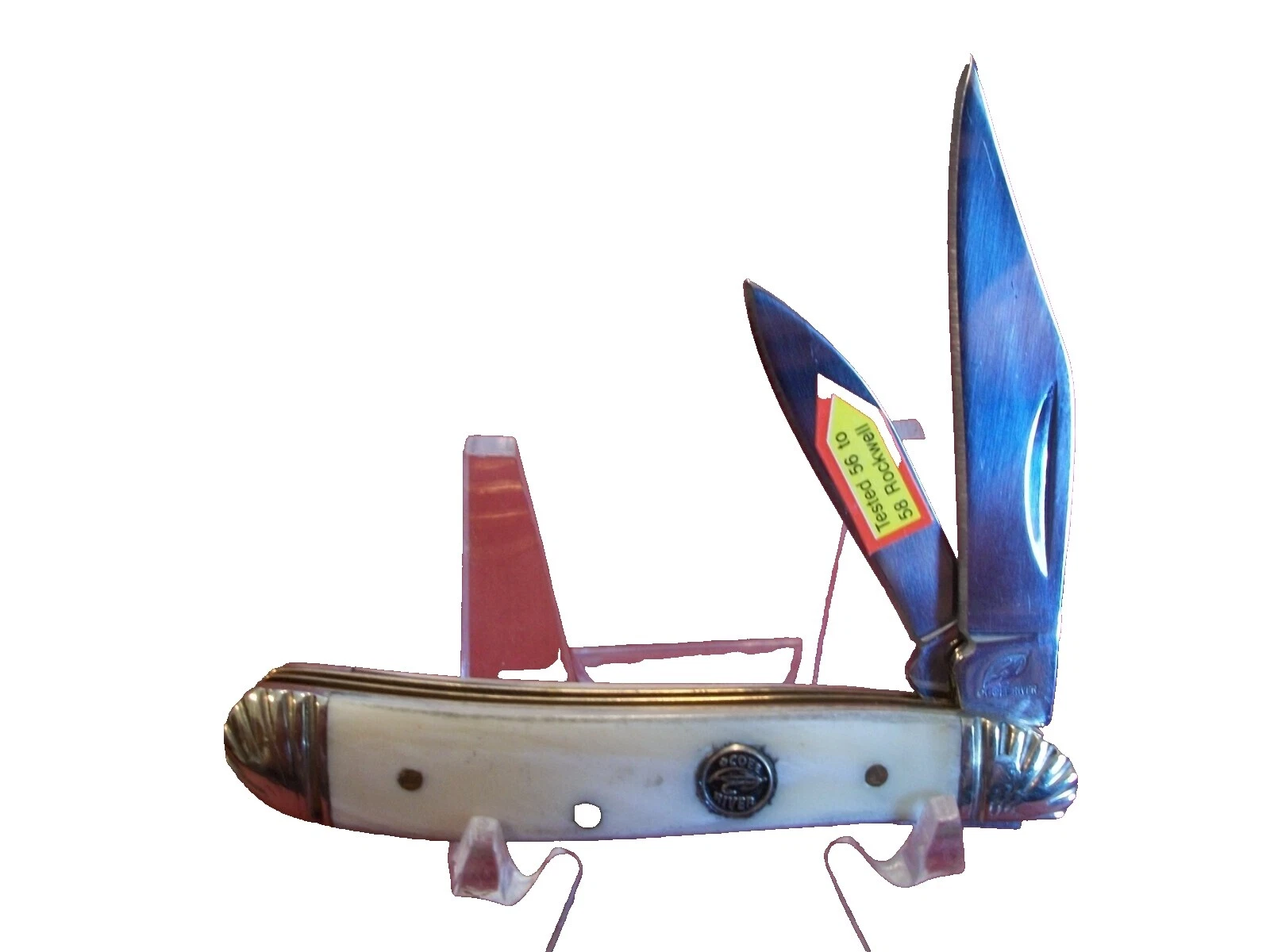 Белые коллекционные винтажные складные ножи