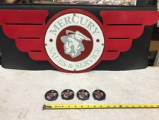 1956 Mercury 4 Bar Spinner Hubcap Emblems Restored 