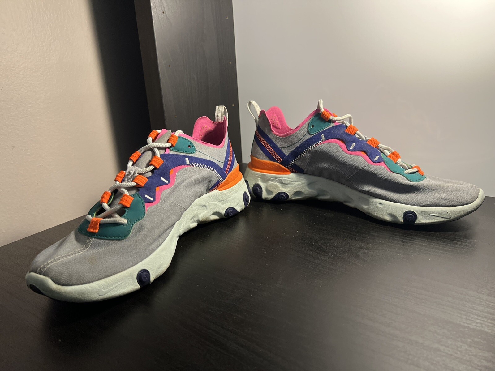 Nike React Element 55 'Wolf Grey Fuchsia' Running… - image 5