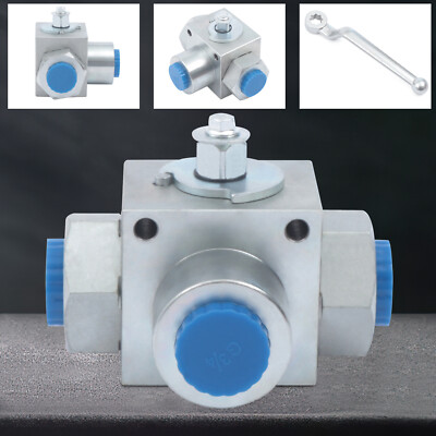 3/4'' NPT 3 Way Ball Valve 3 Ways Ball Valve Hydraulic Female Type For Oil