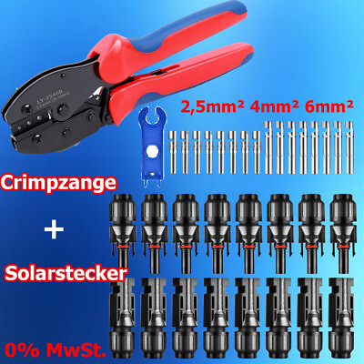 Solarstecker Solarpanel Stecker Wasserdicht für 2,5mm² 6mm² 4mm² Solarkabel