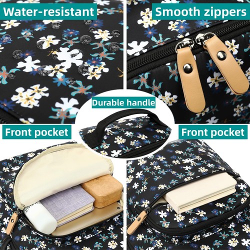 Laptop Backpack for Women Cute Girls Backpack Floral for School College Trave... - Picture 4 of 8