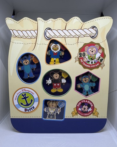 Disney HKDL Duffy Dressed As Pin Trading Fun Day Set 2014 LE 500 Beast Stitch