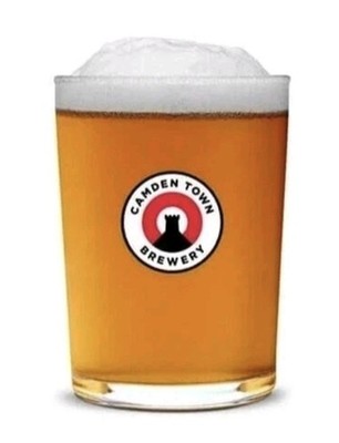 Set aus 2 x Camden Town Lager 20 Unzen Jack Pint Gläser Brandneu Pub Man Cave Home 