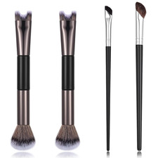 4Pcs Contour Nose Brush, Professional Face Sc...