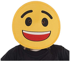 Smiling Face Emoji Mask - Adults