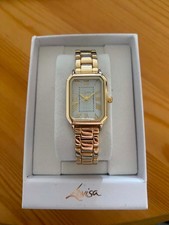 Gold Watch Rectangle Roman Numeral Watch - Lovisa (Brand New - Used Once)