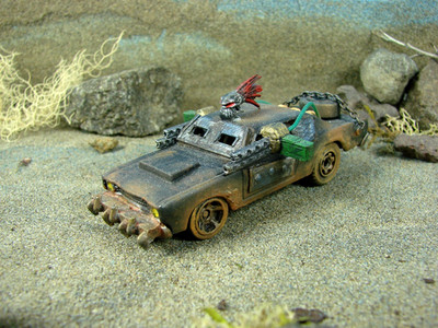 Gaslands 68 Dodge Dart Custom Hot Wheels Diecast 1/64 Mad Max Wastelands