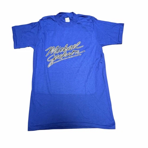 Vintage 80s Michael Jackson Pop Music T-Shirt Sz S Single Stitch RARE Devknit - product listing photo