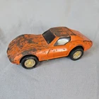 Vintage Tonka  Corvette Coupe  Toy Chevolet Orange Metal 1970's