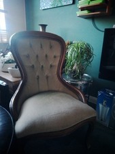 French Reading Chair Medium Size Lovely Condition Mid Century Vintage