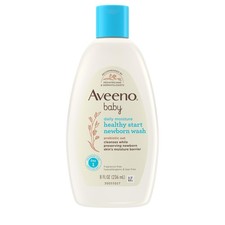 Aveeno Baby Healthy Start Nourishing Newborn Wash, 8 Ounce Pack of 1 , Clear