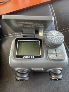 Solar Water Timer for Garden Hose  Digital Sprinkler Timer with Auto/Rain Delay