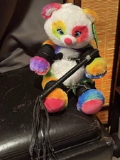 BDSM BEAR Wearing Cuffs With Flogger