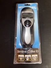 Emerson Slimline Caller ID EM-2516 Desk/Wall Mount Phone Black Silver EM2516BK