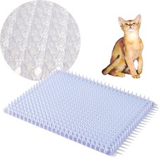 12 Pack Scat Mats for Cats with Interlocking Design, Adjustable Safe Spike Mat