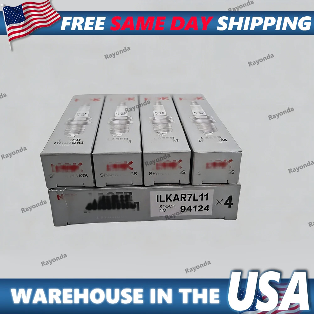 NEW 4PCS NGK 94124 Laser Iridium Spark Plugs ILKAR7L11 for Mazda CX-30 CX-5 US
