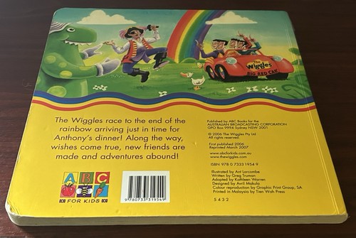 The Wiggles ‘Racing To The Rainbow’ Board Book 2007 RARE Original Wiggles Cast - Picture 10 of 15