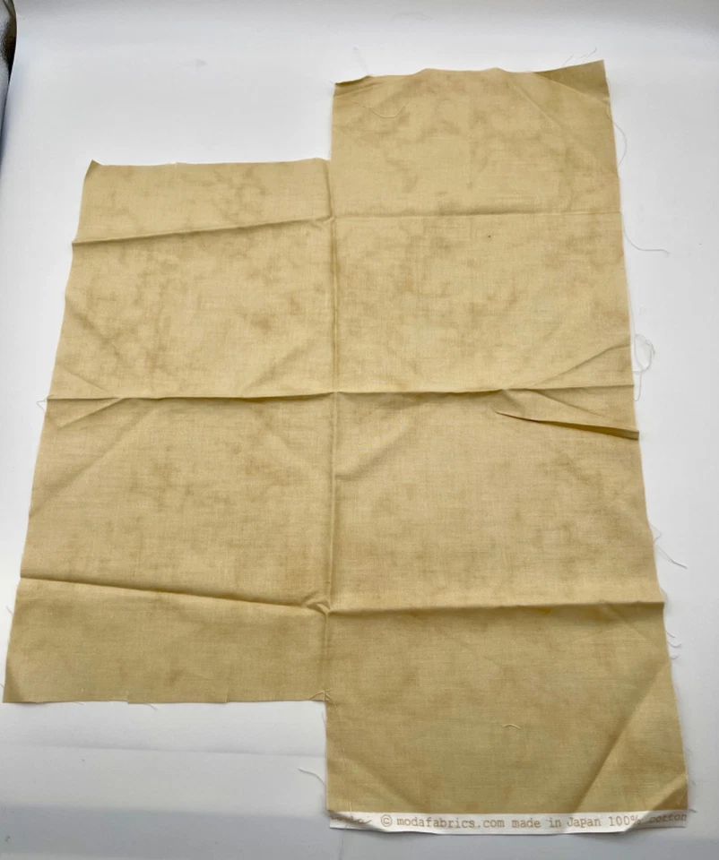 Moda Primitive Gatherings PRIMITIVE MUSLIN Fabric - Red 1 yd - Tan Fat Q + Scrap - Image 4 of 4