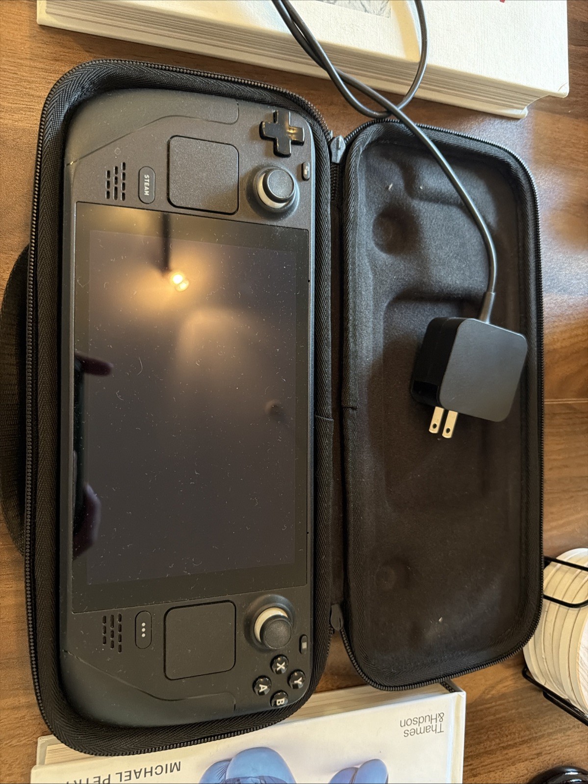 Valve Steam Deck 256GB LCD Black Console With Charger And Case