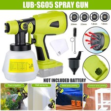 For Ryobi 18V battery Cordless High Pressure Spray Gun Paint Sprayer 1000ml UK