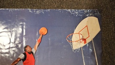 VINTAGE Nike Air Jordan Jumpman Poster 1985 Chicago Skyline Rookie