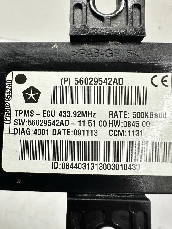 Dodge Charger 300 Srt Scat Cherokee Durango TPMS módulo 56029542ad B26 Foto 3 de 3