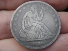 1839 Seated Liberty Half Dollar- With Drapery, VG/Fine Details