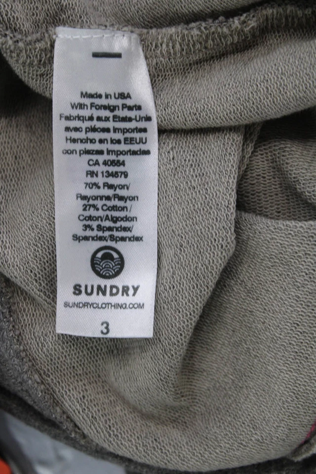 Legging deportivo de longitud completa Sundry para mujer de tiro medio ajustado gris talla 3 Foto 4 de 4