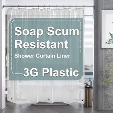 Clear Shower Curtain Liner, Plastic Shower Curtain Liner, Lightweight Shower