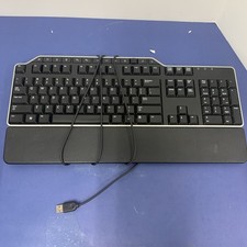 DELL KB522 BUSINESS MULTIMEDIA KEYBOARD WITH PALM WRIST REST AND MOUSE USED