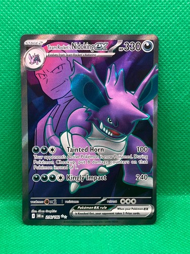 Pokémon Tcg Team Rocket’s Nidoking ex 216/182 Destined Rivals