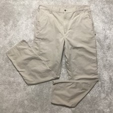 Carhartt Pants Mens 38x34 Tan B151 Canvas Carpenter Original Dungaree Fit Work