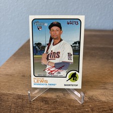 2022 Topps Heritage ROYCE LEWIS Real One Auto Red Ink #’d /73