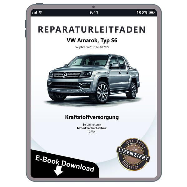 Vw Amarok Typ S6 2016-2022 Kraftstoffversorgung Benzin Reparaturanleitung Ebook-image