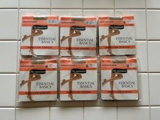Pack of 6 No Nonsense Reinforced Panty Pantyhose Size B Nude BNWT