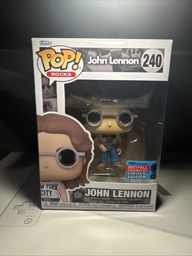 Funko Pop! Rocks John Lennon #240 Vinyl Figure 2021 Convention Exclusive
