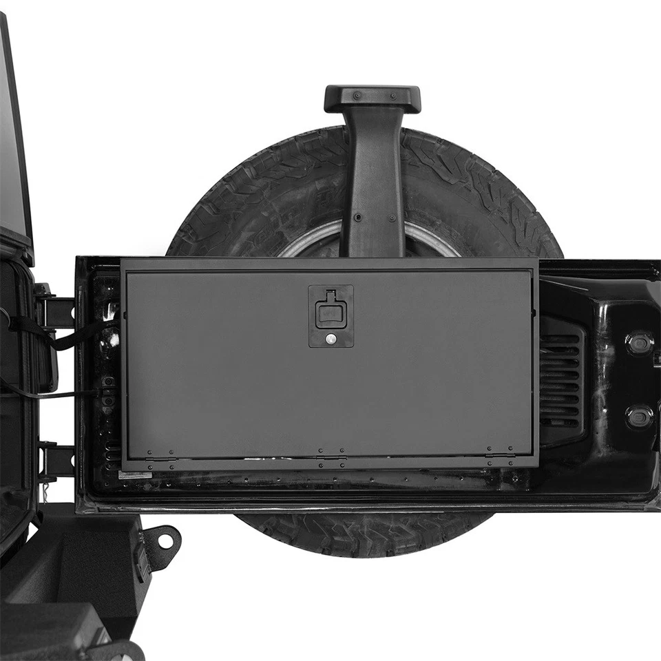Rear Trunk Tailgate Table Storage Lock Steel Box for Jeep Wrangler JK 2015-2018 - Image 4 of 4